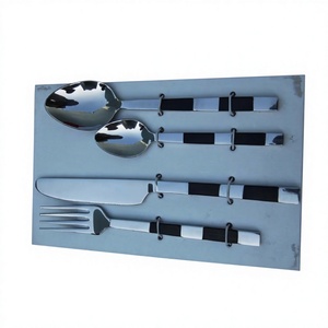 Ensemble d'argenterie polie miroir en acier inoxydable de haute qualité, la dernière tendance pour les hôtels, ensemble de couverts et de vaisselle au meilleur prix - Product Image 1