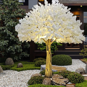 עץ פריחת דובדבן מלאכותי עץ פריחת דובדבן יפני עץ פריחת צבע - Product Image 1