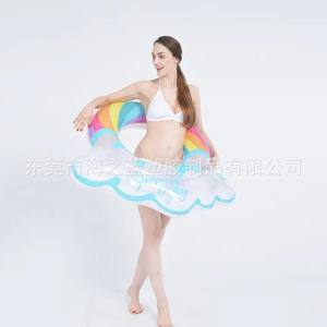 जिलोंग B01 inflatable स्विमिंग रिंग 35002 ग्लिटर इंद्रधनुष बादल और इंद्रधनुष आकार इनटेक्स पूल बेबी इंद्रधनुष क्लाउड इंफ्लेटेबल कॉलर - Product Image 3