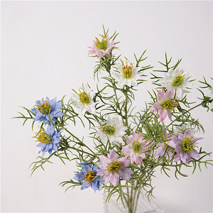 H-655 fatti a mano a stelo singolo <span class=keywords><strong>fiori</strong></span> artificiali stile naturale erba seme nero decorazione per la fotografia di matrimonio a casa pasqua-Soft - Product Image 1