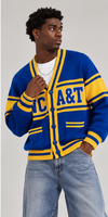 Pull personnalisé avec logo OEM pour homme, pull d'hiver décontracté brodé, tricot ample, veste universitaire, cardigan tricoté pour homme
