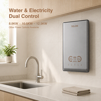 Chauffe-eau électrique instantané intelligent à température constante, contrôle tactile LED, en plastique ABS, pour usage domestique, version anglaise