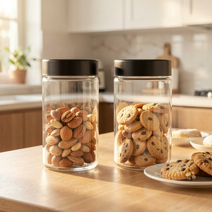 Bocaux en verre transparent de 350 ml, 500 ml, 720 ml avec couvercle haut pour le stockage des légumes - Product Image 5