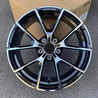 JWYC Nouvelles jantes en alliage d'aluminium forgé à cinq branches de 17 à 22 pouces avec finition noire pour Audi GT Series