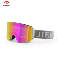 Lunettes de ski OTG personnalisées avec logo OEM, verres magnétiques de luxe pour l'extérieur, photochromiques, pour snowboard,