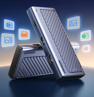UGREEN casing Hard Disk Tipe C ke USB, casing Hard Disk USB, casing Enclosure SSD M.2 Nvme PCIe aluminium SATA M.2
