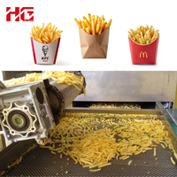Nouvelle Ligne Automatique de Production de Frites et de Riz 380V 65HP Haute Efficacité 300kg/h avec Friteuse, Stérilisateur Alimentaire et Mélangeur à Frites Ondulées Yuhan