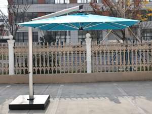 <span class=keywords><strong>Parasol</strong></span> de patio extérieur imperméable robuste promotionnel <span class=keywords><strong>Parasol</strong></span> géant moderne à <span class=keywords><strong>LED</strong></span> <span class=keywords><strong>Parasol</strong></span> solaire <span class=keywords><strong>pour</strong></span> hôtel parc restaurant - Product Image 2