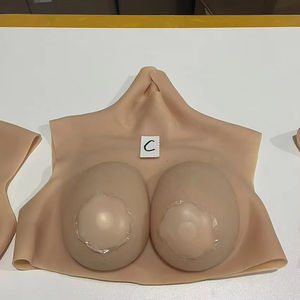 Forme de poitrine à col haut réaliste mâle à femelle Silicone seins faux seins avec B-G pour Crossdresser Sissy travesti Cosplay - Product Image 2