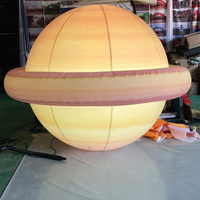 Ballon gonflable géant Saturne publicitaire avec éclairage LED pour la décoration en gros