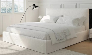 Lit King Size Modulaire Compressible de Style Moderne Éponge Pure Boîte Emballée en Rouleau Sous Vide Tissu Rembourré Lit Doux Usine Foshan - Product Image 3