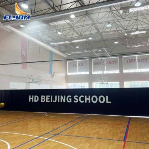 Rideau de séparation motorisé pour salle de sport intérieure, division de terrain de basket-ball - Product Image 1