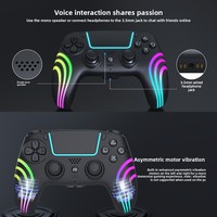 Manette de jeu sans fil P5-230 en ABS avec lumières colorées et prise en charge somatosensorielle pour / Slim/