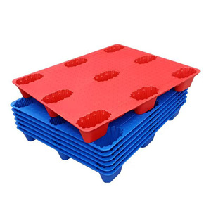 Blow Molding Nine Legged Flat <b>Pallet</b> 105mm Height 1500kg Static Load 4 Way Entry Single Faced Plastic Warehouse <b>Pallet</b> - Product Image 2