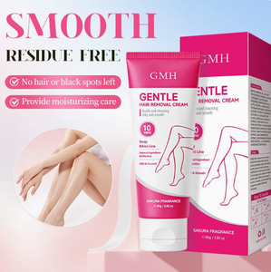 Crème dépilatoire douce OEM, action rapide en 10 minutes, ingrédients naturels, hydratante, parfum Sakura, pour le corps, les jambes et la ligne du bikini - Product Image 1
