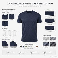 Camiseta de Hombre al por Mayor con Logotipo Personalizado, 180g, Algodón Color Carbón, Manga Corta, Cuello Redondo, Detalle de Puntada Cruzada, Estilo Casual, OEM