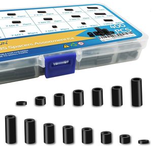 ABS Gaskets For Power <b>Sockets</b> M3 <b>Multi</b> Specification Non Conductive Black Plastic 400V Rated - Product Image 3