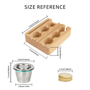 1SET Kit de recharge de capsules de café réutilisable Easy Seal & Store <span class=keywords><strong>Capsule</strong></span> Holder Compatible avec les modèles <span class=keywords><strong>Nespresso</strong></span> OriginalLine - Product Image 3