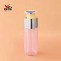 Bouteille en plastique PET à deux compartiments de 500 ml avec couvercle à vis, impression personnalisée pour le stockage de shampoing et de gel douche