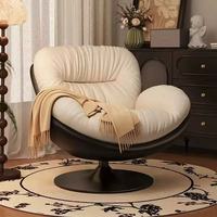 Fauteuil de salon moderne de luxe nordique, fauteuil à bascule, fauteuil inclinable, canapé de détente, fauteuil individuel pour personne paresseuse, coussin moelleux pour chambre à coucher