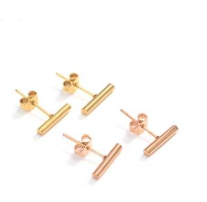 LOORDON Vente à Chaud Bijoux Minimalistes Boucles d'Oreilles à Clous Ronds en Acier Inoxydable 316L pour Femmes - Product Image 1