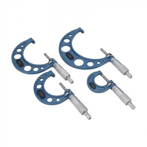 Vendita calda Set micrometro esterno 0-100mm con scatola di legno - Product Image 5