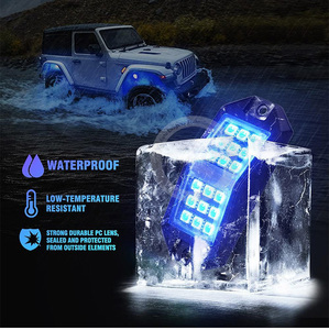 Kit d'éclairage LED RGBW étanche 18 LED avec télécommande et application, lumineux et durable, pour châssis de SSV, RZR, Sand Spider, Dune Buggy, camion - Product Image 6
