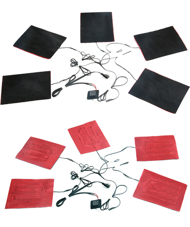 China Professional Factory 12V/7.4V/5V Carbon Fiber Electric Heating Pads for Jacket Vest Gloves Socks Pants Belts