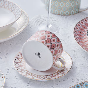 Pour les ensembles de vaisselle de la série Bone China Peacock de l'usine Chaozhou-<span class=keywords><strong>Style</strong></span> <span class=keywords><strong>oriental</strong></span> étanche au four - Product Image 4