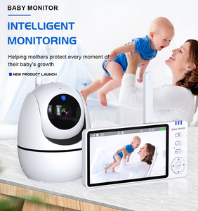 Meilleur prix 5 pouces 720p numérique vidéo bébé moniteur nouveau bébé Audio caméra 1080p résolution pleurs détection caractéristique usine directe - Product Image 3