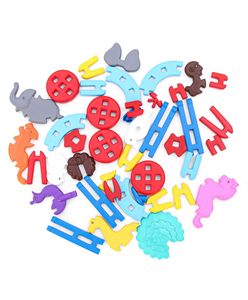 GIRNAR AMUSEMENT PARK Blocks includes 8 educational animal puzzles packed in a red coloured jar - Product Image 6