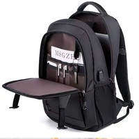 Sac à dos pour ordinateur portable léger et personnalisé, antivol, à double fermeture éclair, sac à dos de sport, imperméable, fabriqué pour les voyages décontractés