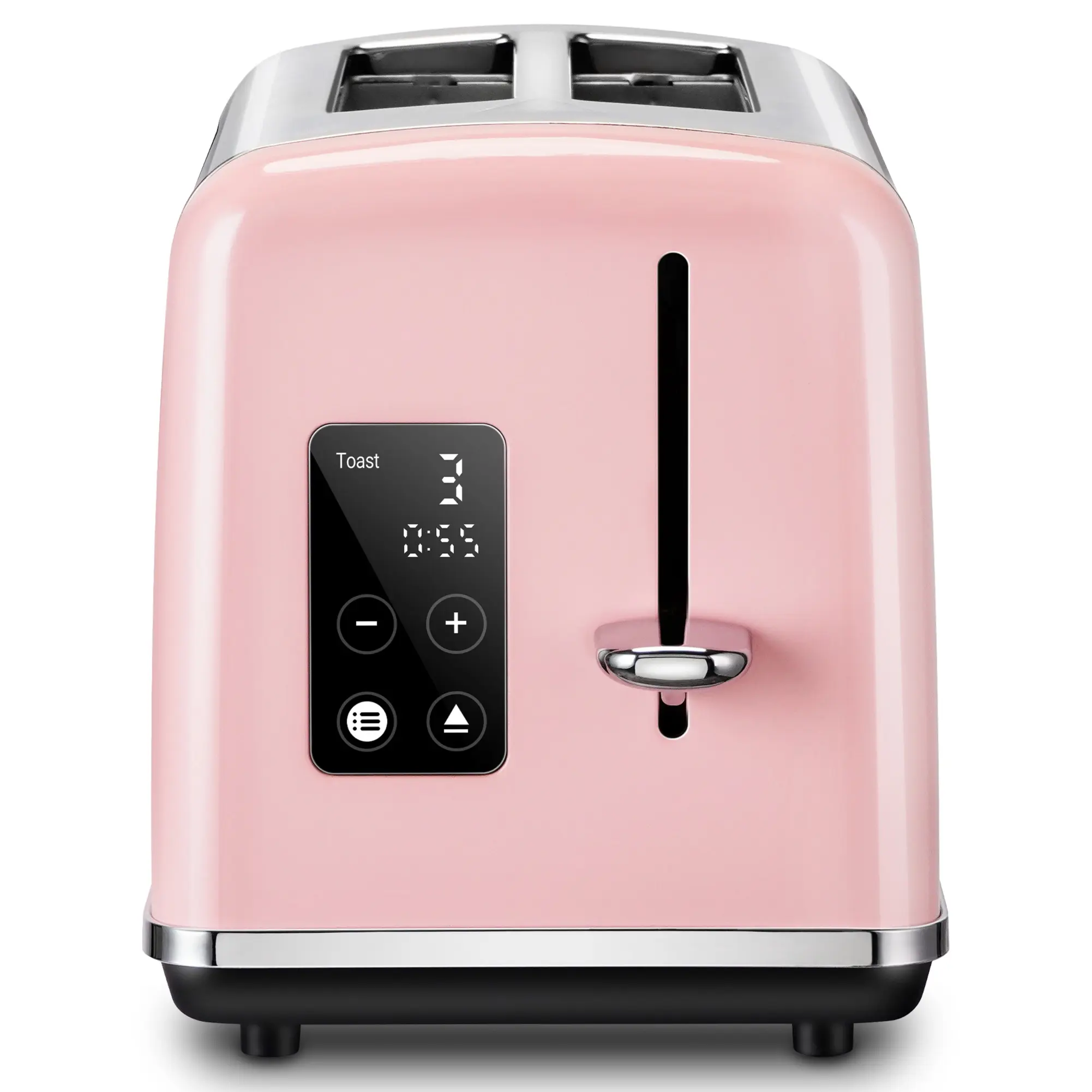 2 Slice Extra Wide Slot Electric Toaster with Shade Selector Full Touch Screen Stainless Steel Bread Toasters