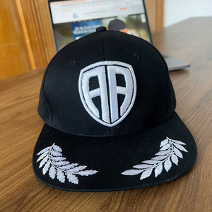 Casquette de baseball brodée en 3D avec logo personnalisé, feuilles de chêne, tissu uni en coton, bandeau en tissu, motif de personnage sportif - Product Image 1