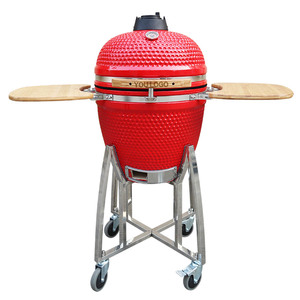 Barbecue Kamado de Luxe Auplex 21 Pouces en Céramique, <span class=keywords><strong>Four</strong></span> à Charbon Épais pour Cuisson Extérieure, Jardin et Fêtes - Product Image 4