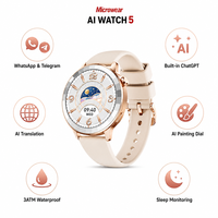 Smartwatch AI con WhatsApp, Telegram, Chiamate BT, NFC, Impermeabile 3ATM, Monitoraggio Salute, 100+ Modalità Sportive per Viaggi d'Affari