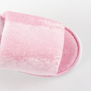 Zapatillas de punta abierta para mujer, zapatos de interior suaves, baratos, venta al por mayor - Product Image 2