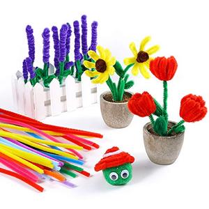 Lot de 100 tiges de chenille artisanales de 8 mm en forme de dessins animés pour la vente en gros - Product Image 2