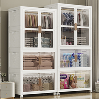 Caja Plegable Organizacion Vêtements Pliable En Plastique Armoire Organisateur Boîte De Rangement Bacs Pour Feuille
