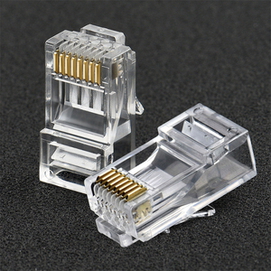 Brass Pin CAT6 nối không thấm nước UTP Cat6 <span class=keywords><strong>8P8C</strong></span> <span class=keywords><strong>Modular</strong></span> cắm mạ vàng <span class=keywords><strong>RJ45</strong></span> nối Cat6 không được che chở cắm - Product Image 3