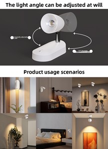 Spotlights <strong>Indoor</strong> <strong>with</strong> Remote 2000mAh Rechargeable Battery Plant Spotlight Wireless up <strong>Lighting</strong> 3CCT LED Picture Accent <strong>Lighting</strong> - Product Image 2