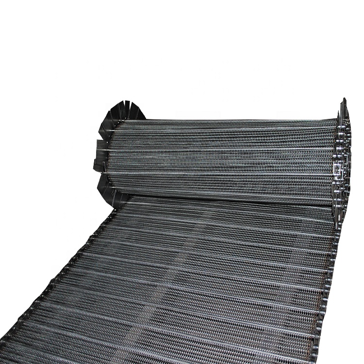 316 Stainless Steel Flat Flex Assembly Line Conveyor Belt For Delivery Food