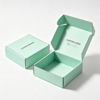 Boîte d'expédition en carton ondulé blanc personnalisée avec logo, pour cosmétiques et soins de la peau, recyclable