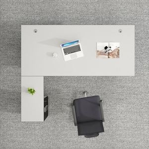 ชุดโต๊ะและเก้าอี้สำนักงานแบบผู้บริหารระดับสูงเฟอร์นิเจอร์ไม้เชิงพาณิชย์สำหรับโต๊ะเจ้านาย - Product Image 6