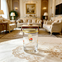 Verre à jus personnalisé avec logo transparent résistant à la chaleur pour smoothies, cocktails, emballage cadeau quotidien, promotionnel