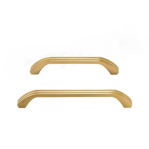 Poignées <span class=keywords><strong>de</strong></span> meubles modernes vintage en laiton massif pour cuisine, chambre, armoire, tiroir, à rayures droites, boutons décoratifs - Product Image 4