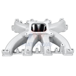MATCHWAY New <strong>CNC</strong> Machined Satin Aluminum Super <strong>Victor</strong> Single Plane 4150 EFI Intake Manifold for Gen III LS3 L92 Fuel Rail Kits - Product Image 2