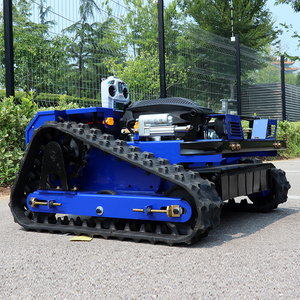 Cao hiệu quả không dây điều khiển từ xa thông minh Máy cắt cỏ <span class=keywords><strong>Robot</strong></span> 24V cấp công nghiệp Sâu Bướm theo dõi 4-đột quỵ - Product Image 1