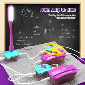 STEM Circuito Física Kit para Crianças Conjunto Experimental Científico Educacional Aprendizagem Hands-On Engenharia Brinquedos para Crianças Presentes de Aniversário - Product Image 3