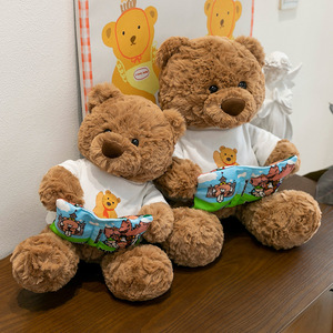 Oso de Peluche Personalizado de Fábrica, Juguete de Peluche de Fútbol, Lindo Oso de Peluche Abrazando una Flor, Regalo para el Día de la Madre, Regalo de Cumpleaños para Niñas - Product Image 5